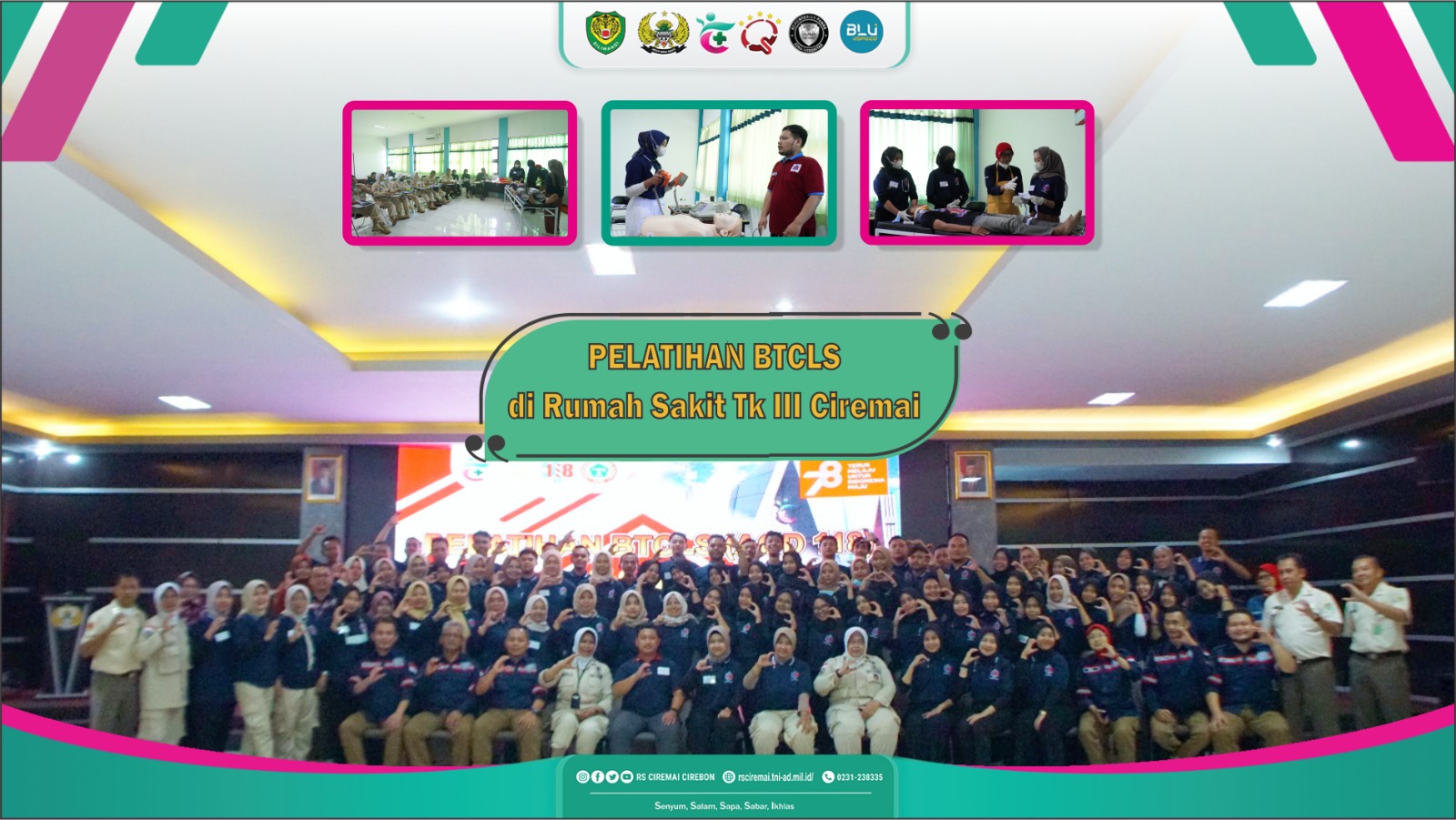 Pelatihan BTCLS via Daring dan Luring di RS Ciremai