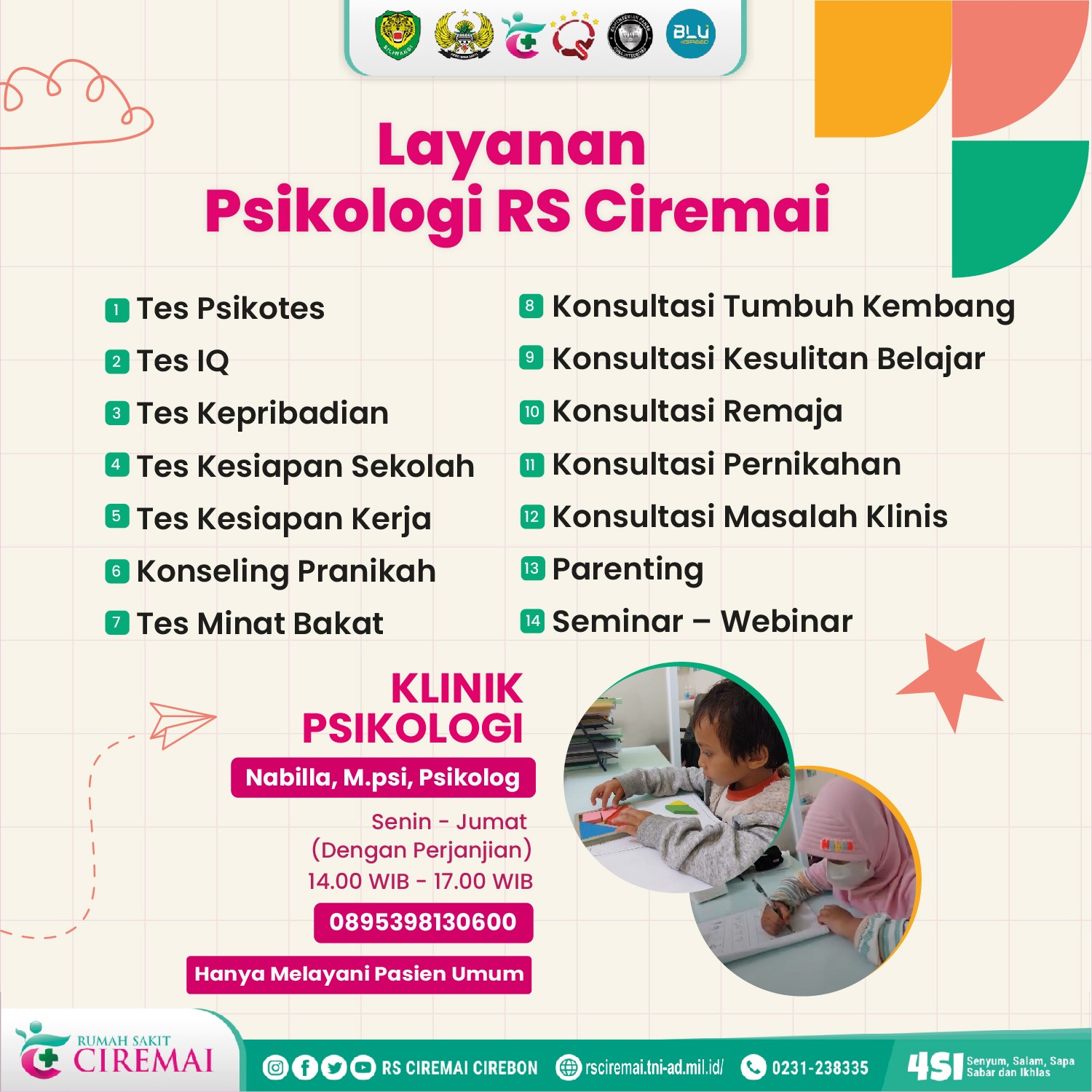 Klinik Psikologi RS Ciremai Hadir untuk Kesehatan Mentalmu!