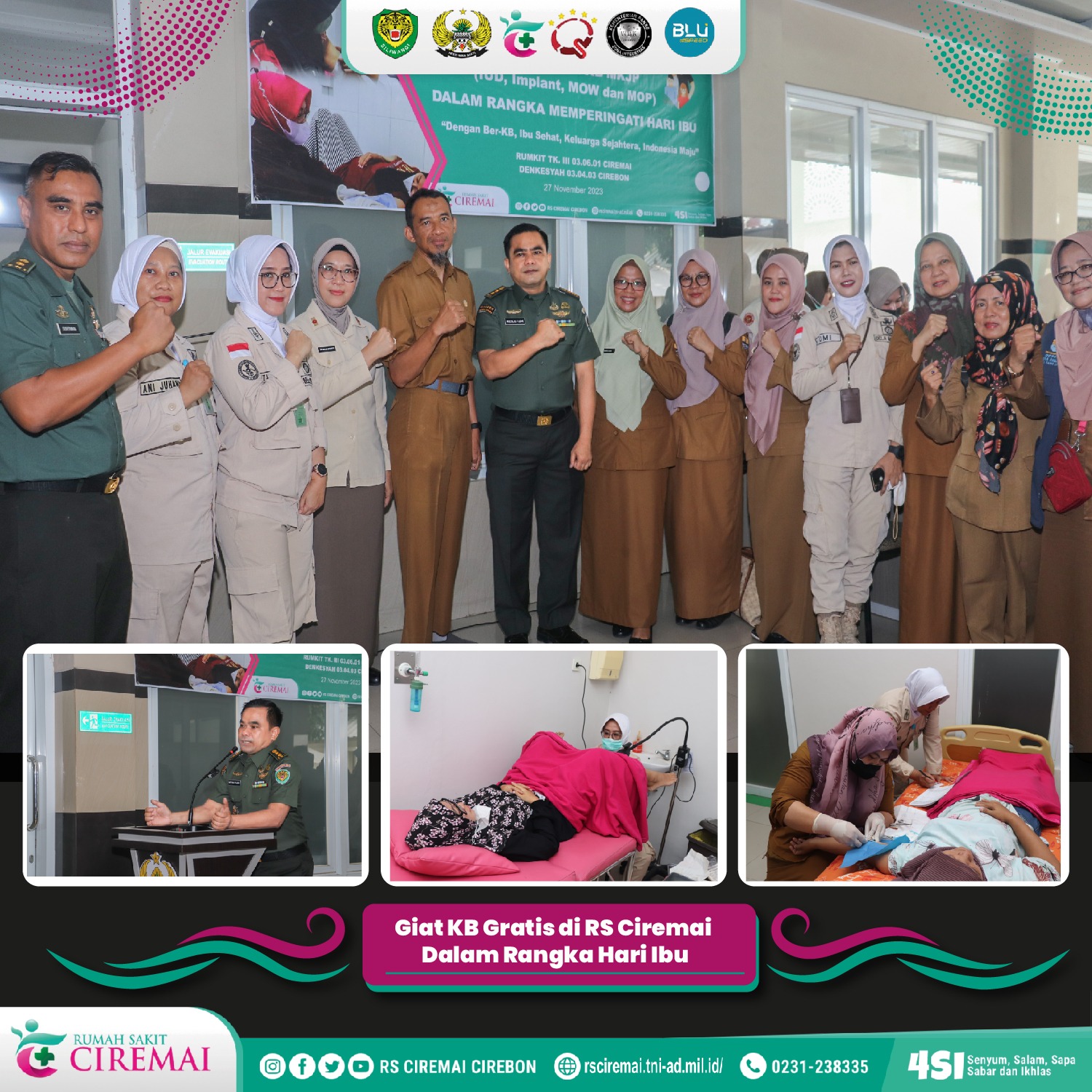 Giat KB Gratis di RS Ciremai Dalam Rangka Hari Ibu