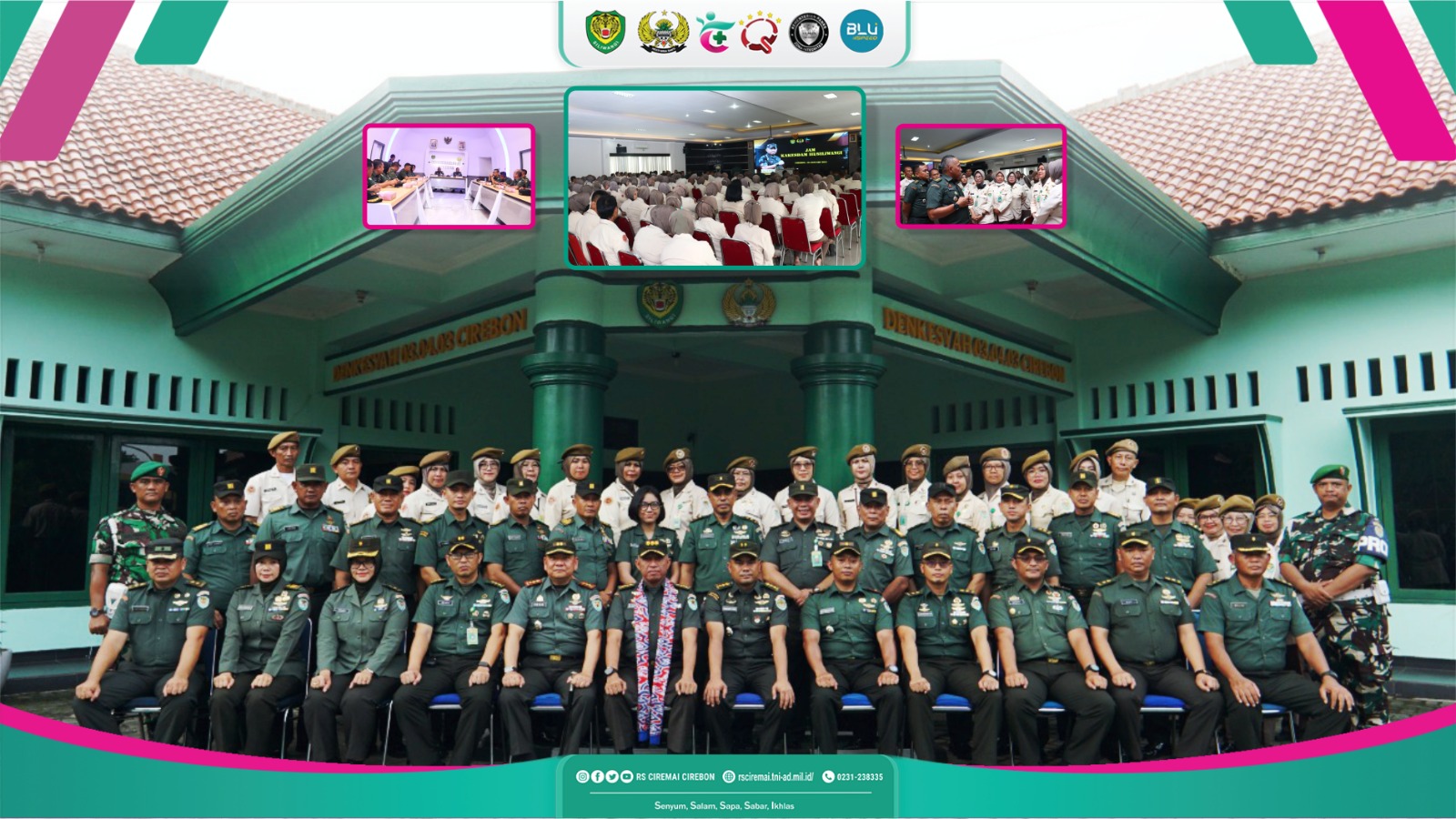 Kunjungan Kerja Kakesdam III/Slw di Denkesyah Cirebon dan RS Ciremai